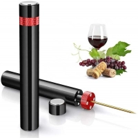 Portable air pump wine opener