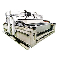 Large-size cage attaching machine